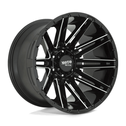 Moto Metal MO998 KRAKEN Gloss Black Milled off-road wheel with aggressive split-spoke design
