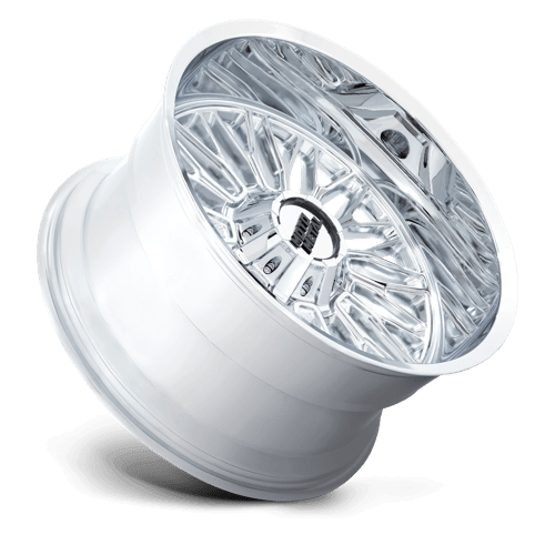 Moto Metal MO809 STINGER Chrome wheel displaying sleek multi-spoke design for trucks and SUVs.