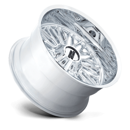 Moto Metal MO809 STINGER Chrome wheel displaying sleek multi-spoke design for trucks and SUVs.
