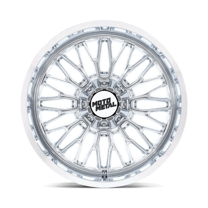 Moto Metal MO809 STINGER Chrome wheel with a multi-spoke design, perfect for trucks and SUVs.