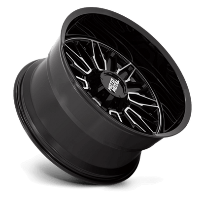 Moto Metal MO809 STINGER Gloss Black Machined wheel showcasing its multi-spoke design and rugged build.