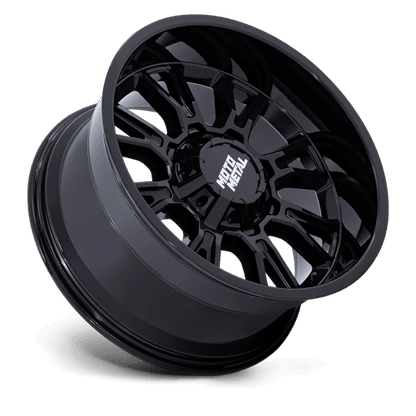 Moto Metal MO810 LEGACY Gloss Black off-road wheel showcasing bold design and durability.