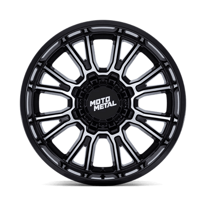 Moto Metal MO810 LEGACY Gloss Black Machined wheel with bold design and durable construction.