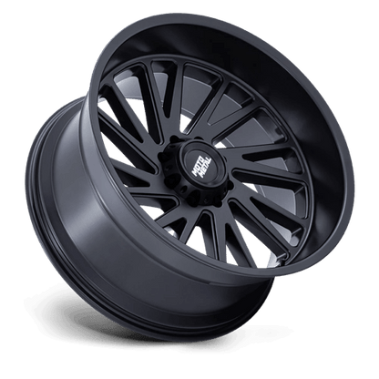 Moto Metal MO811 COMBAT Matte Black rugged off-road wheel showcasing aggressive multi-spoke design.