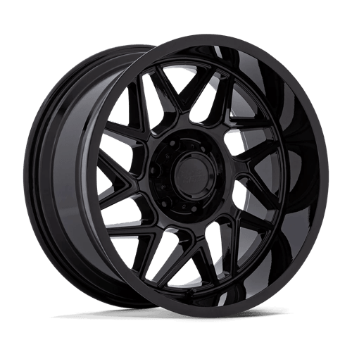 Moto Metal MO812 TURBINE Gloss Black wheel with aggressive design and durable construction for off-road performance.