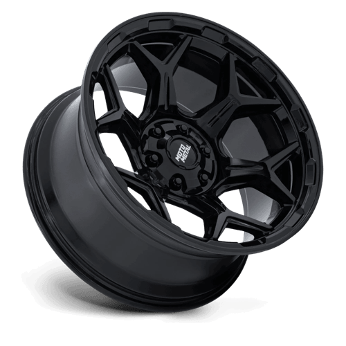 Moto Metal MO815 DUX Gloss Black wheel showcasing sleek design and strong construction.