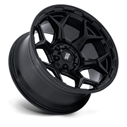 Moto Metal MO815 DUX Gloss Black wheel showcasing sleek design and strong construction.