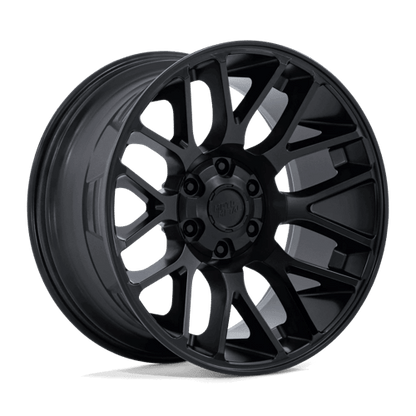 Moto Metal MO816 OVERLOOK Blackout wheel showcasing minimalist design and bold blackout finish.