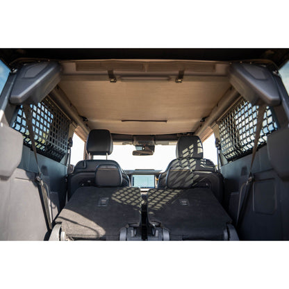 DV8 OFF-ROAD | 2021 2024 Ford Bronco Rear Window Molle Panels  | MPBR-12