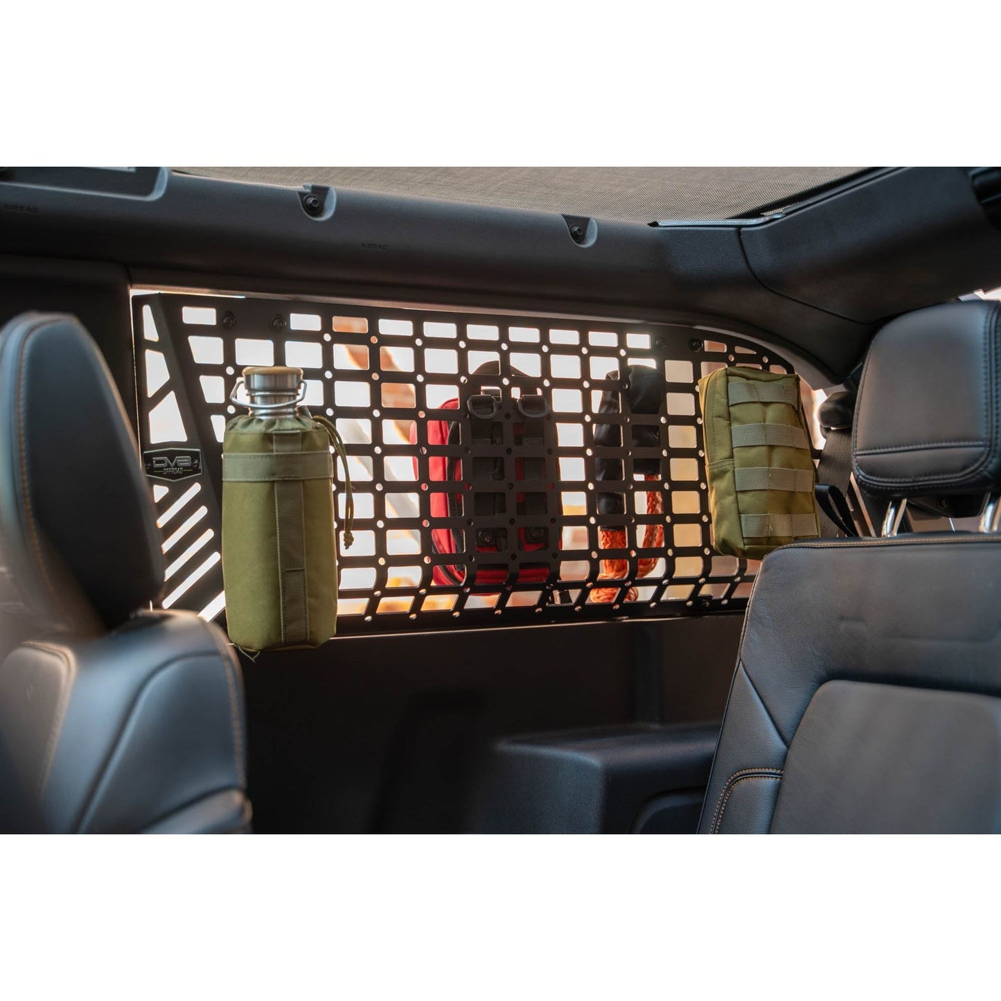 DV8 OFF-ROAD | 2021 2024 Ford Bronco Rear Window Molle Panels  | MPBR-12