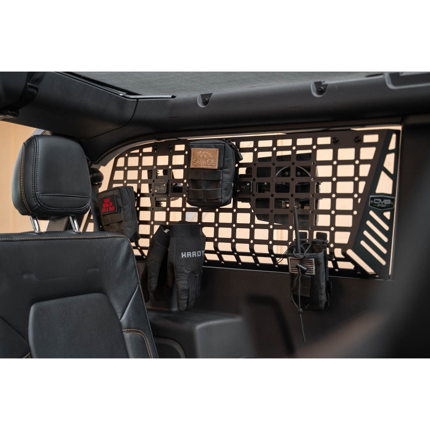 DV8 OFF-ROAD | 2021 2024 Ford Bronco Rear Window Molle Panels  | MPBR-12