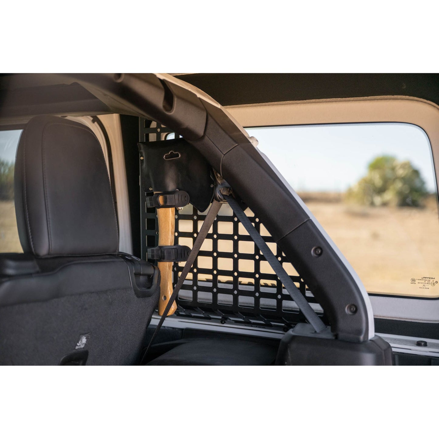 DV8 OFF-ROAD | 2018 2025 Jeep Wrangler 4 Door Rear Window Pocketed Molle Panels  | MPJL-02