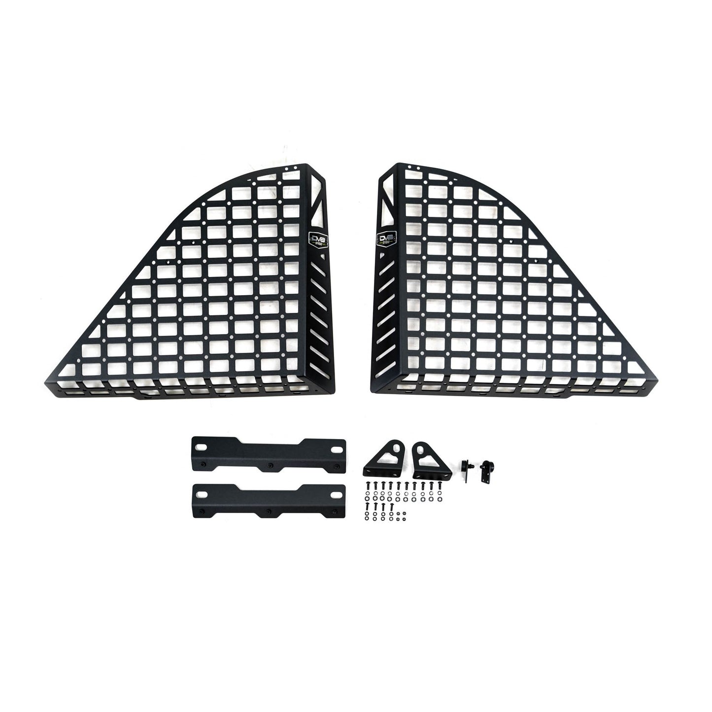 DV8 OFF-ROAD | 2018 2025 Jeep Wrangler 4 Door Rear Window Pocketed Molle Panels  | MPJL-02