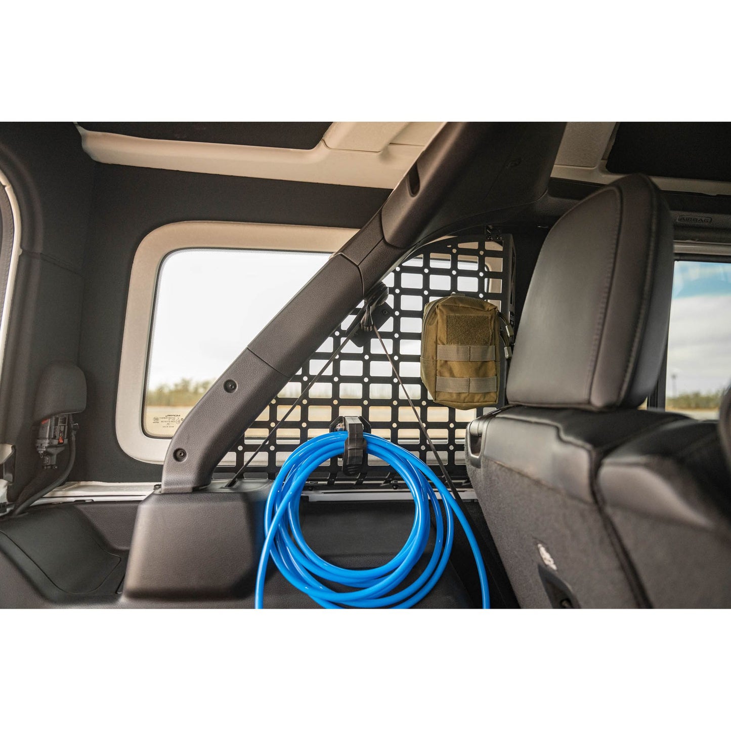 DV8 OFF-ROAD | 2018 2025 Jeep Wrangler 4 Door Rear Window Pocketed Molle Panels  | MPJL-02