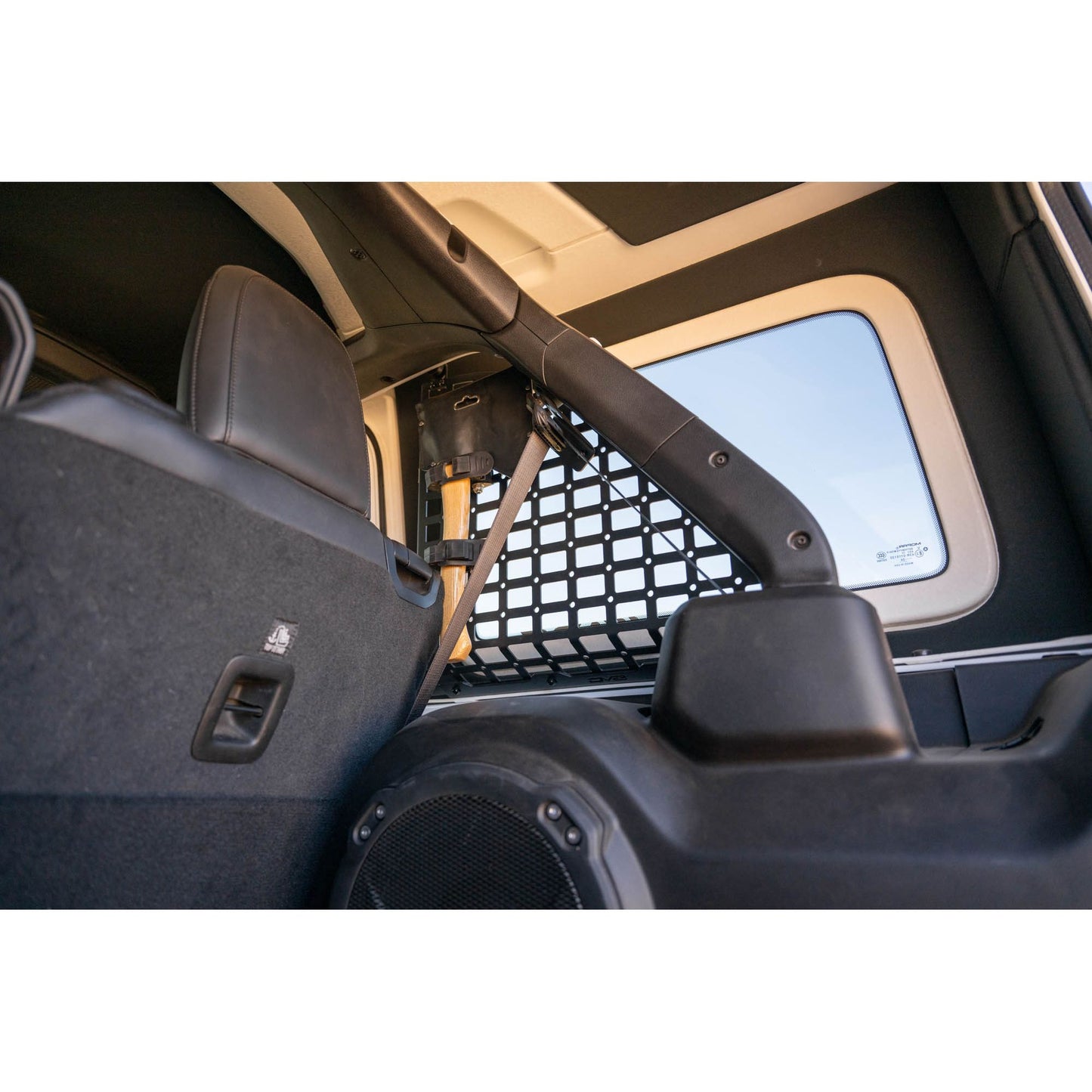 DV8 OFF-ROAD | 2018 2025 Jeep Wrangler 4 Door Rear Window Pocketed Molle Panels  | MPJL-02