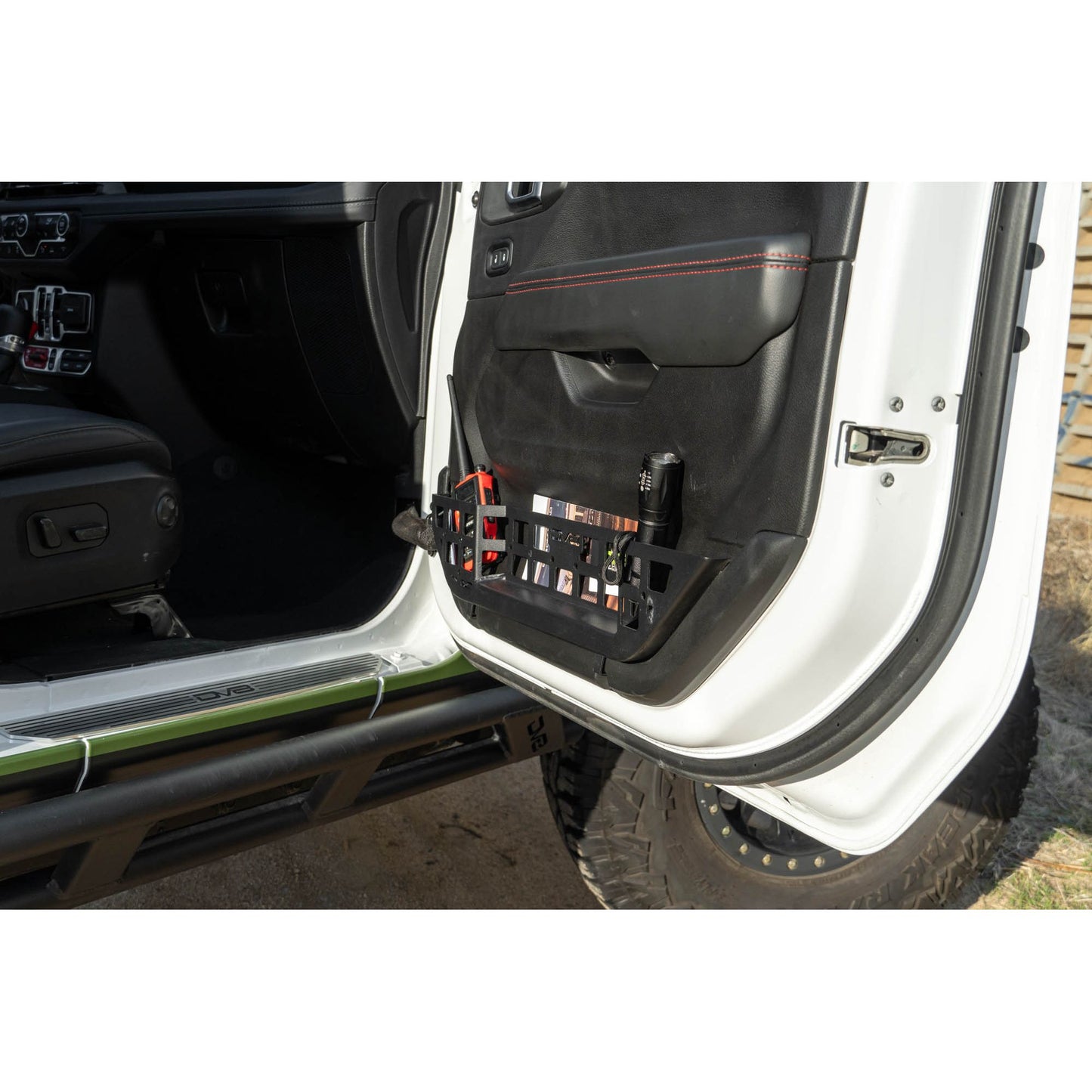 DV8 OFF-ROAD | 2018 2025 Jeep Wrangler JL & Gladiator JT Electric Seat Front Door Molle Pockets  | MPJL-10