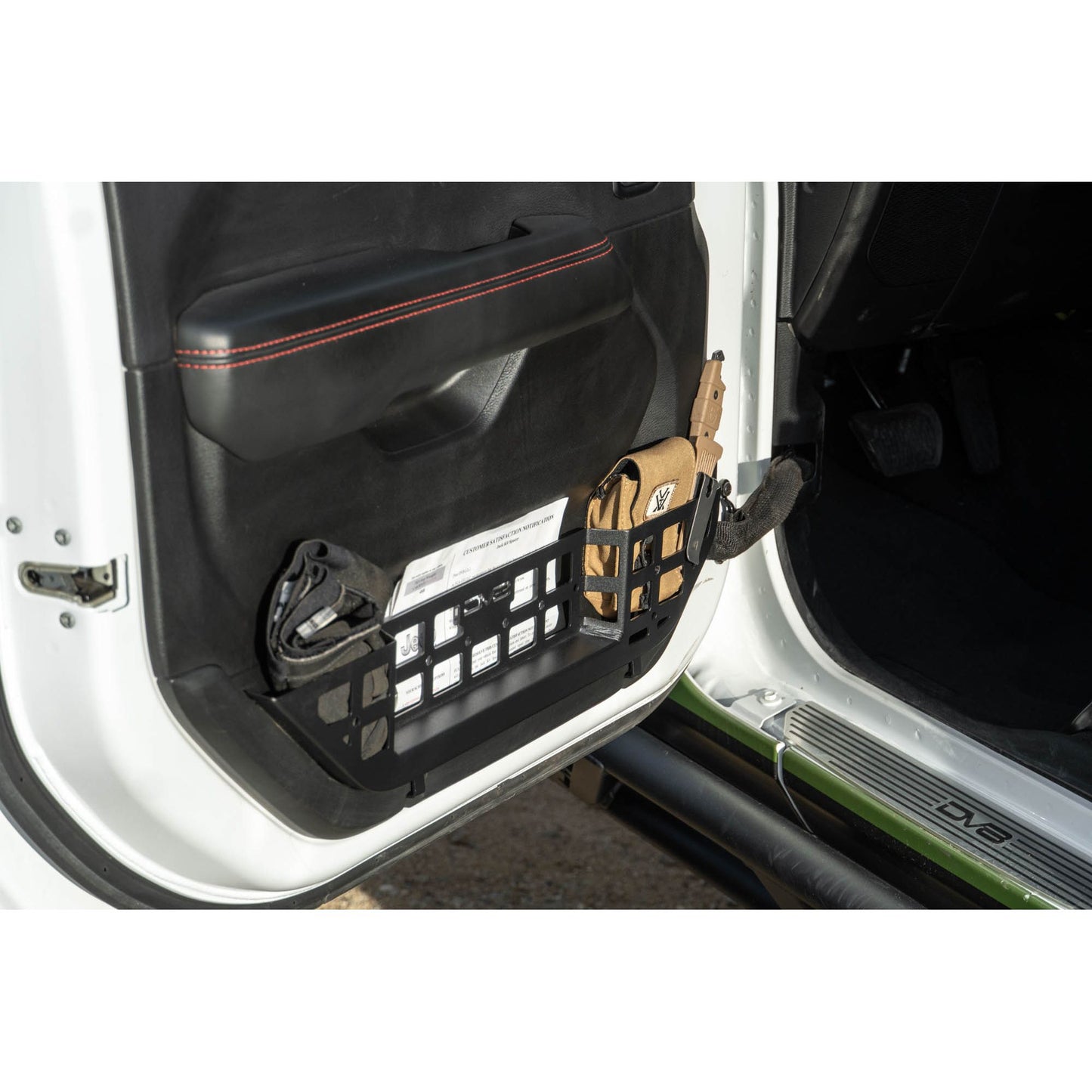DV8 OFF-ROAD | 2018 2025 Jeep Wrangler JL & Gladiator JT Electric Seat Front Door Molle Pockets  | MPJL-10
