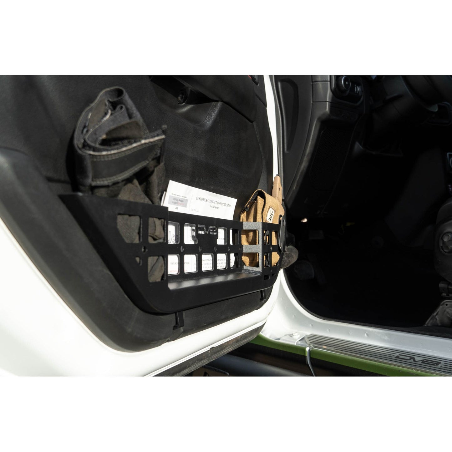 DV8 OFF-ROAD | 2018 2025 Jeep Wrangler JL & Gladiator JT Electric Seat Front Door Molle Pockets  | MPJL-10