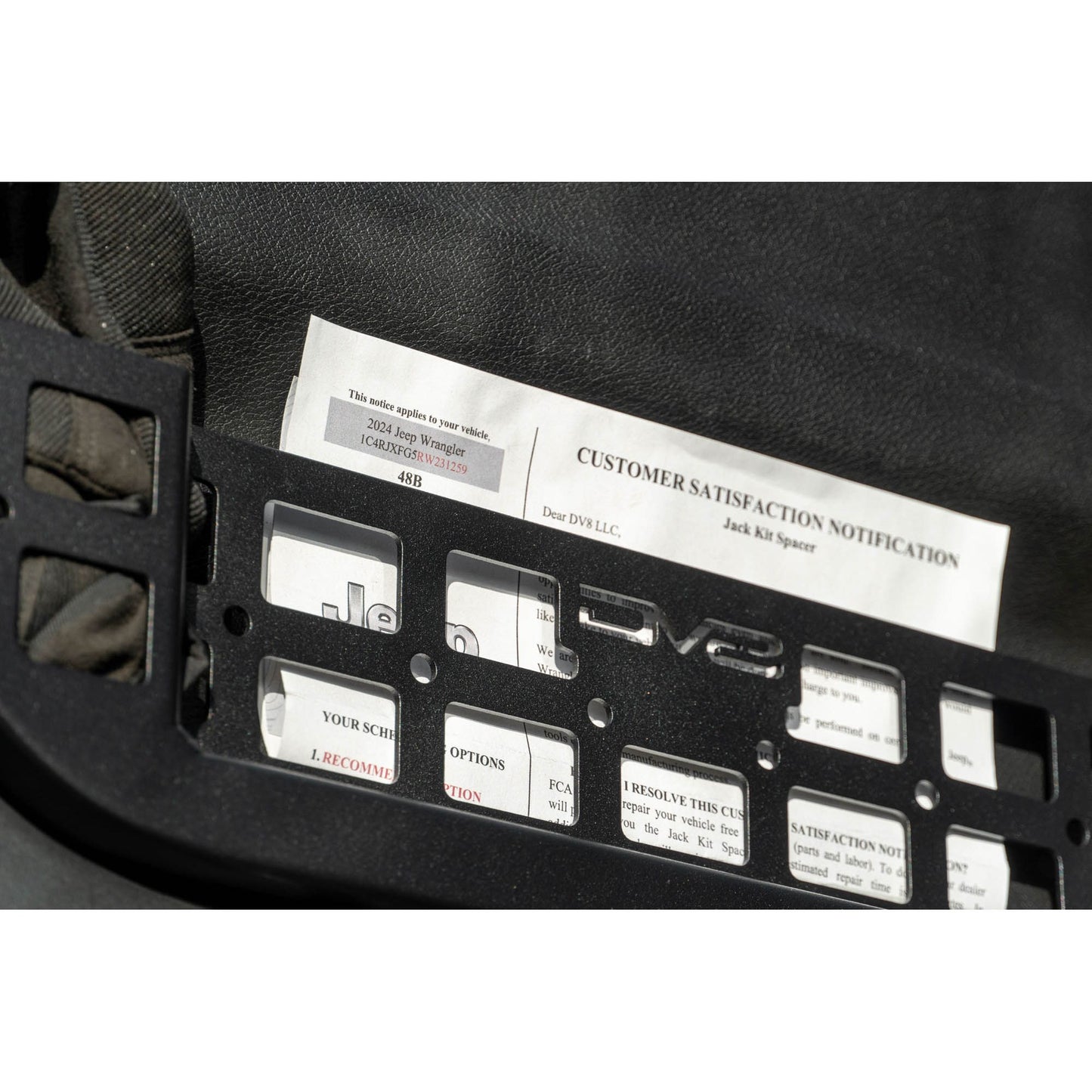 DV8 OFF-ROAD | 2018 2025 Jeep Wrangler JL & Gladiator JT Electric Seat Front Door Molle Pockets  | MPJL-10