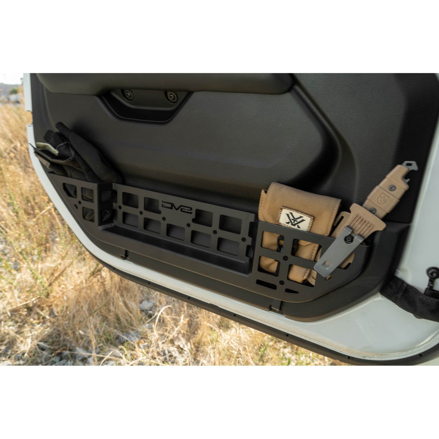 DV8 OFF-ROAD | 2018 2025 Jeep Wrangler JL & Gladiator JT Electric Seat Front Door Molle Pockets  | MPJL-10