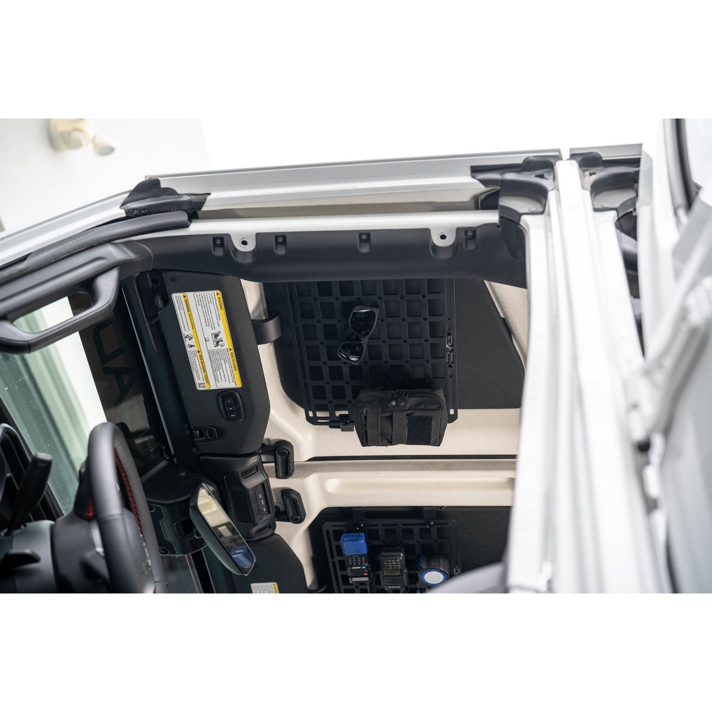 DV8 OFF-ROAD | 2018 2025 Jeep Wrangler JL Roof Mount for 15 Inch x 12 Inch Molle Panel  | MPJL-11