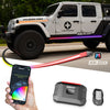 XKGLOW | XKmax RGB Addressable Accent Light Strip App Control Kit for Jeep 2x80in | MX-BG-JP-STA2
