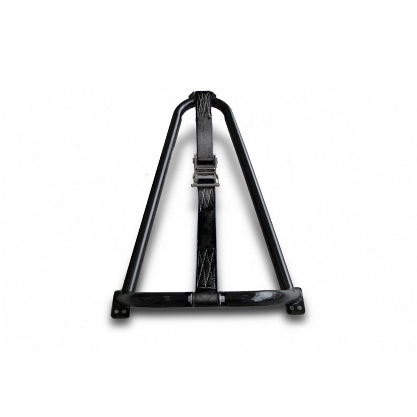 N-Fab | Gloss Black Bed Mounted Tire Carrier w/Black Strap | BM1TCBK
