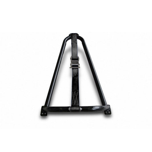 N-Fab | Gloss Black Bed Mounted Tire Carrier w/Black Strap | BM1TCBK