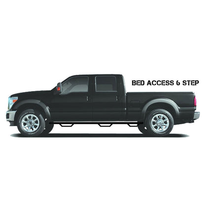 N-Fab | Nerf Step-W2W w/Bed Acs (3 Stps)-10-18 Ram 2500/3500 6ft.4in. Mega-Gloss Blk | D10110MC-6