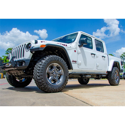 N-Fab | RKR Step Sys-Full Len (2 Stp Mnts/2 Stp)-20-24 Gladiator JT 4Dr-TX Blk | J194TRKRS4