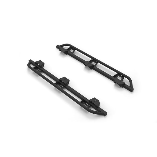 N-Fab | TrailSlider-Cab Len (2 Steps)-07-18 Wrangler JK 4Dr-TX Blk | TSJ074-TX