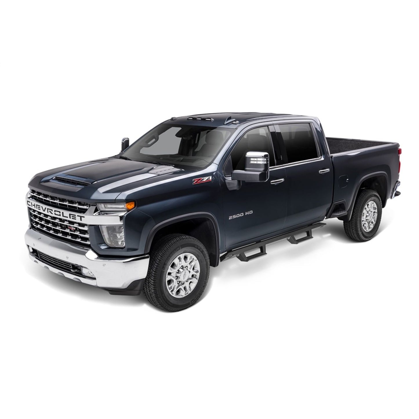 N-Fab | EpYx-Cab Len (2 Steps)-19 (New Body)-24 Silv/Sierra 1500/20-24 HD Crw-TX Blk | EXC19CC-TX