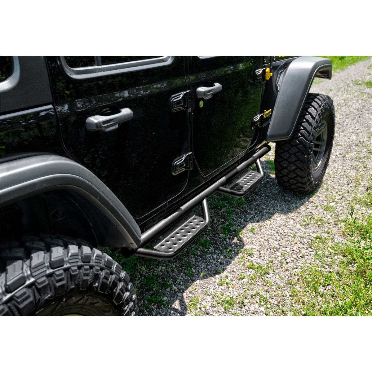 N-FAB 507416412 Nerf Step RS-Full Len-07-18 for JK 4Dr-TX Blk