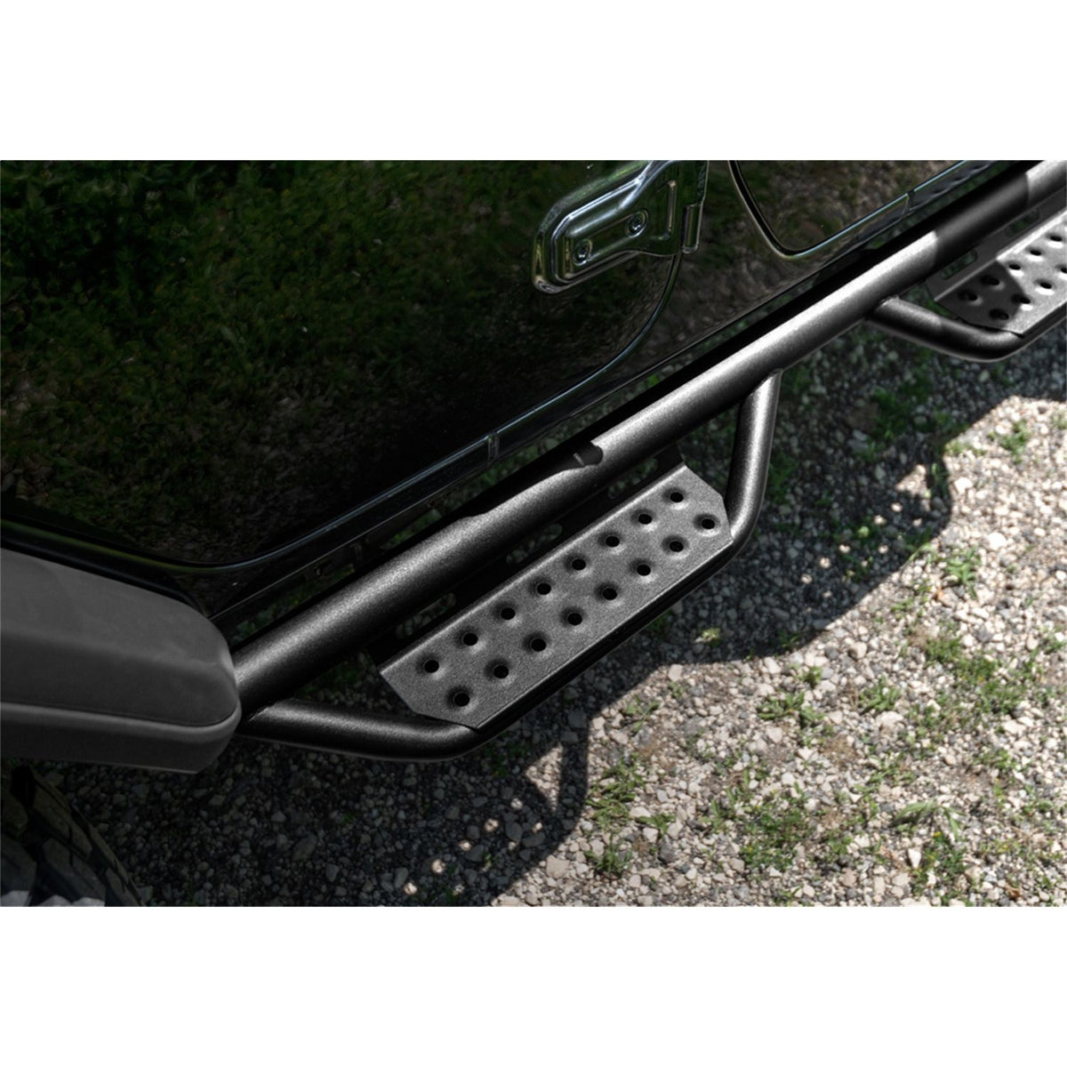 N-FAB 507416412 Nerf Step RS-Full Len-07-18 for JK 4Dr-TX Blk