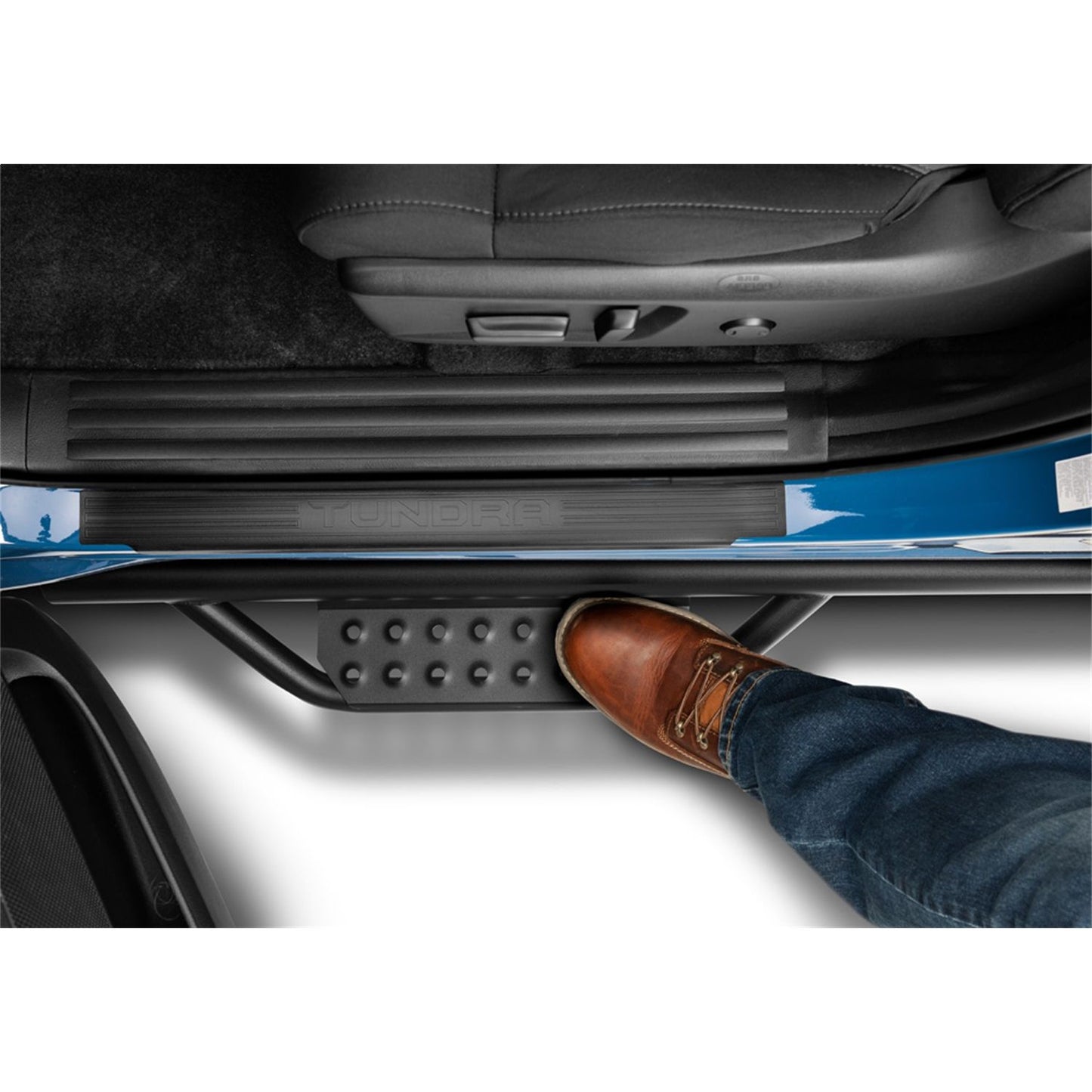 N-Fab | Nerf Step RS-Cab Len (2 Stps)-15-24 F150/17-24 F250/350 Supercab Txt Black | 315417722
