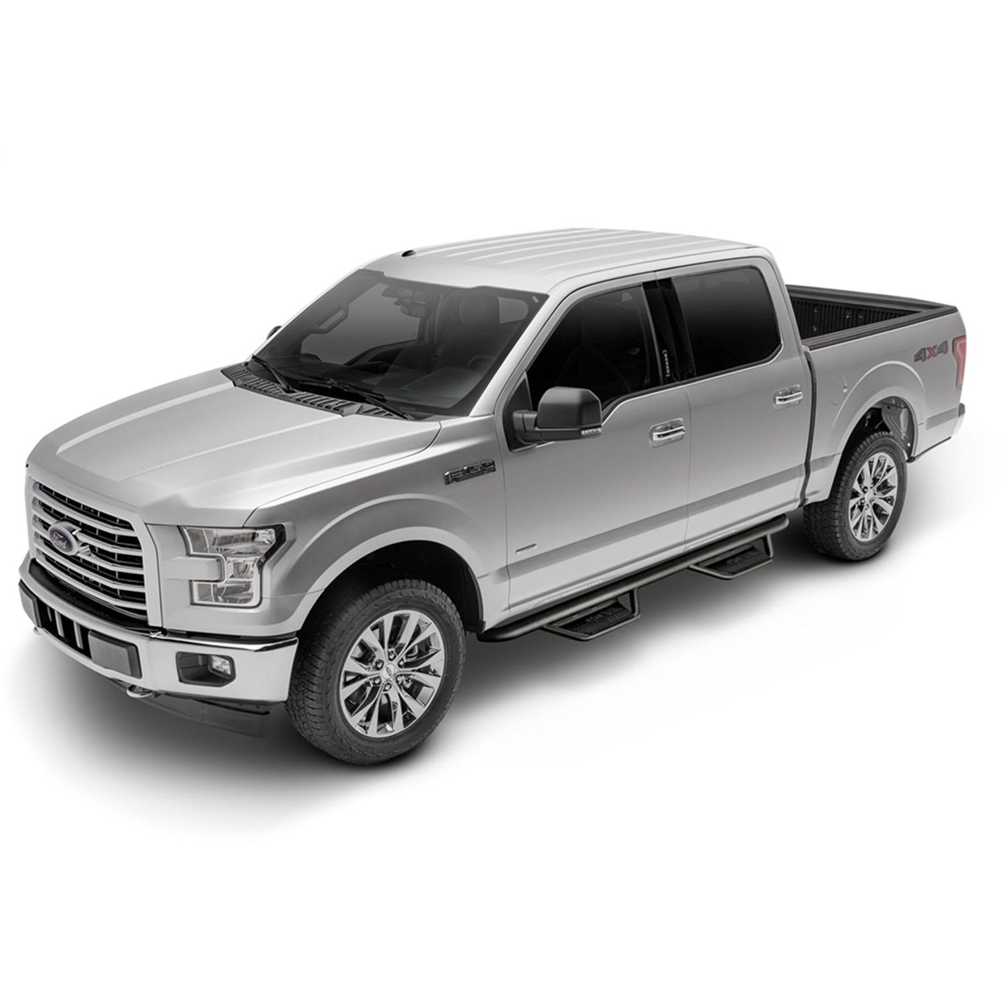 N-Fab | Podium LG-Cab Len (2 Steps)-15-24 F150/17-24 Raptor SprCrw/17-24 SD CRW/-TX Blk | HPF1585CC-TX