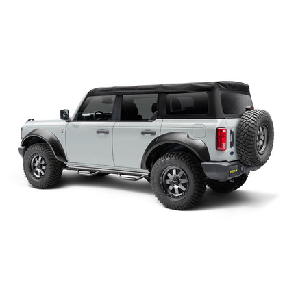 N-Fab | Nerf Step-Cab Len (2 Stps)-21-24 Ford Bronco 4 Dr-Gloss Blk | F2172B