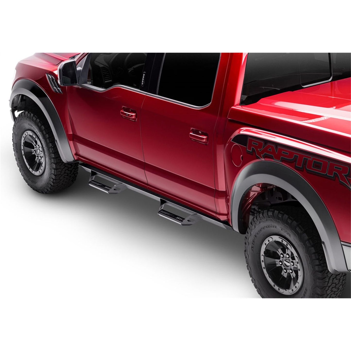 N-Fab | Predator Pro-Cab Len (2 Steps)-14-18 Silv/Sierra 1500 Crew-TXBlk | PRC1484CC-TX