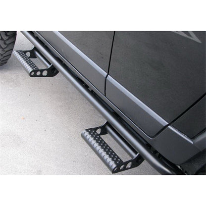 N-Fab | RKR Step Sys-Cab Len (2 Stp Mnts/2 Stps)-17-24 Titan/16-23 XD Crew-TX Blk | N164RKRCCS4