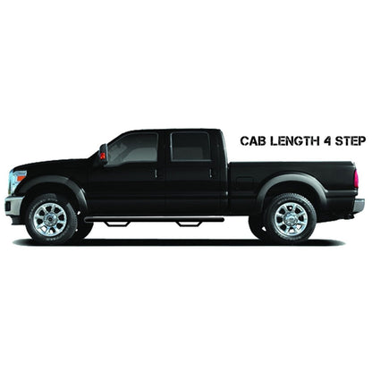 N-Fab | Nerf Step-Cab Len (2 Stps)-99-06 (07 Classic) Silv/Sierra HD Ext-TX Blk | C9973QC-TX