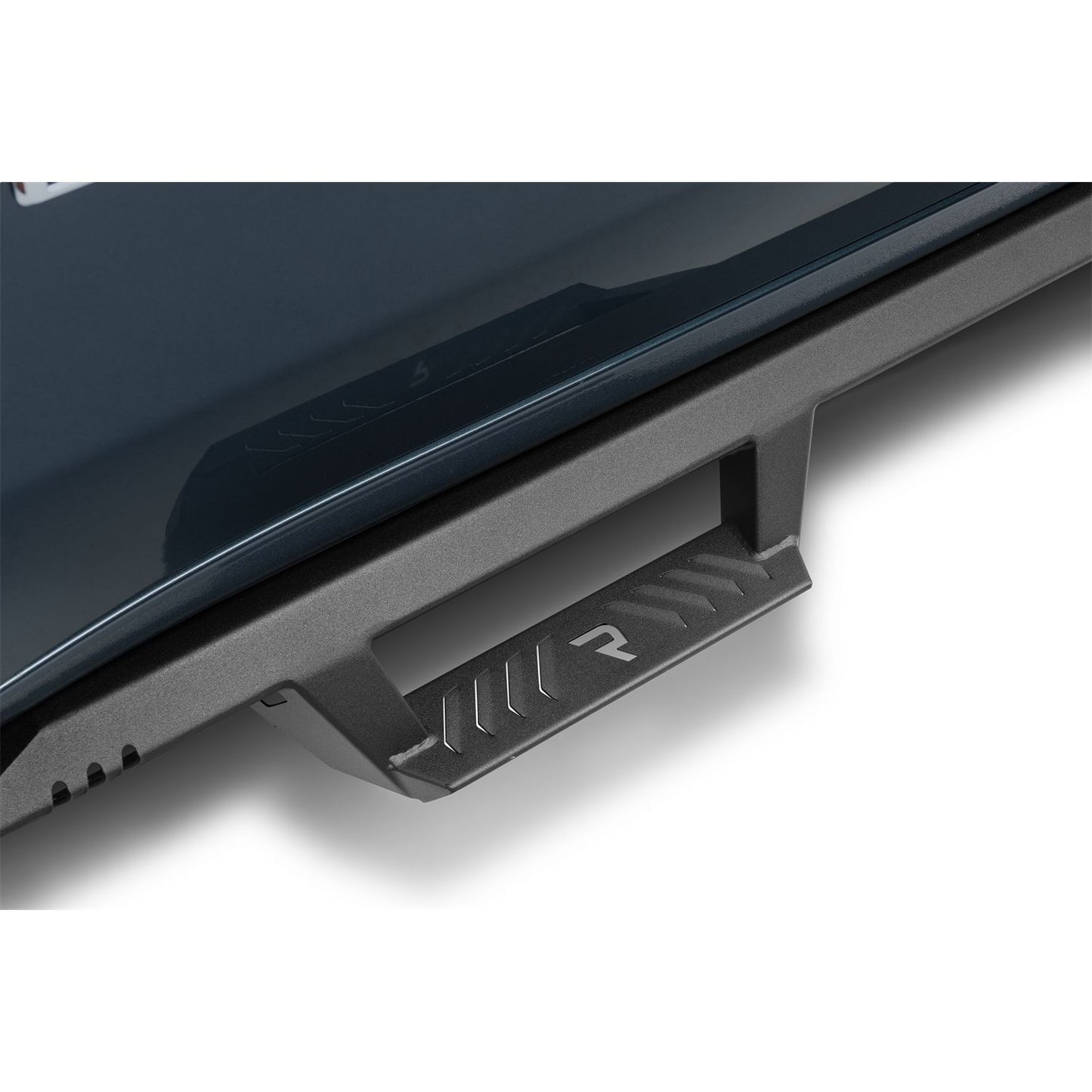 N-Fab | EpYx-Cab Len (2 Steps)-19 (New Body)-24 Silv/Sierra 1500/20-24HD Dbl-TX Blk | EXC19QC-TX