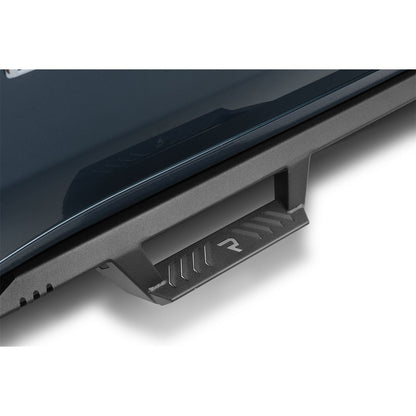 N-Fab | EpYx-Cab Len (2 Steps)-19 (New Body)-24 Silv/Sierra 1500/20-24HD Dbl-TX Blk | EXC19QC-TX