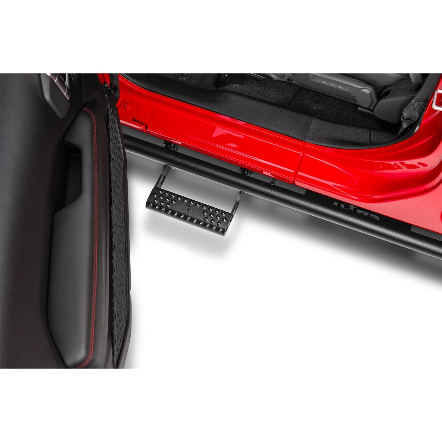 N-Fab | RKR Step Sys-Full Len (1 Stp Mnts/1 Stp)-18-24 Wrangler JL 2Dr-TX Blk | J182RKRS2