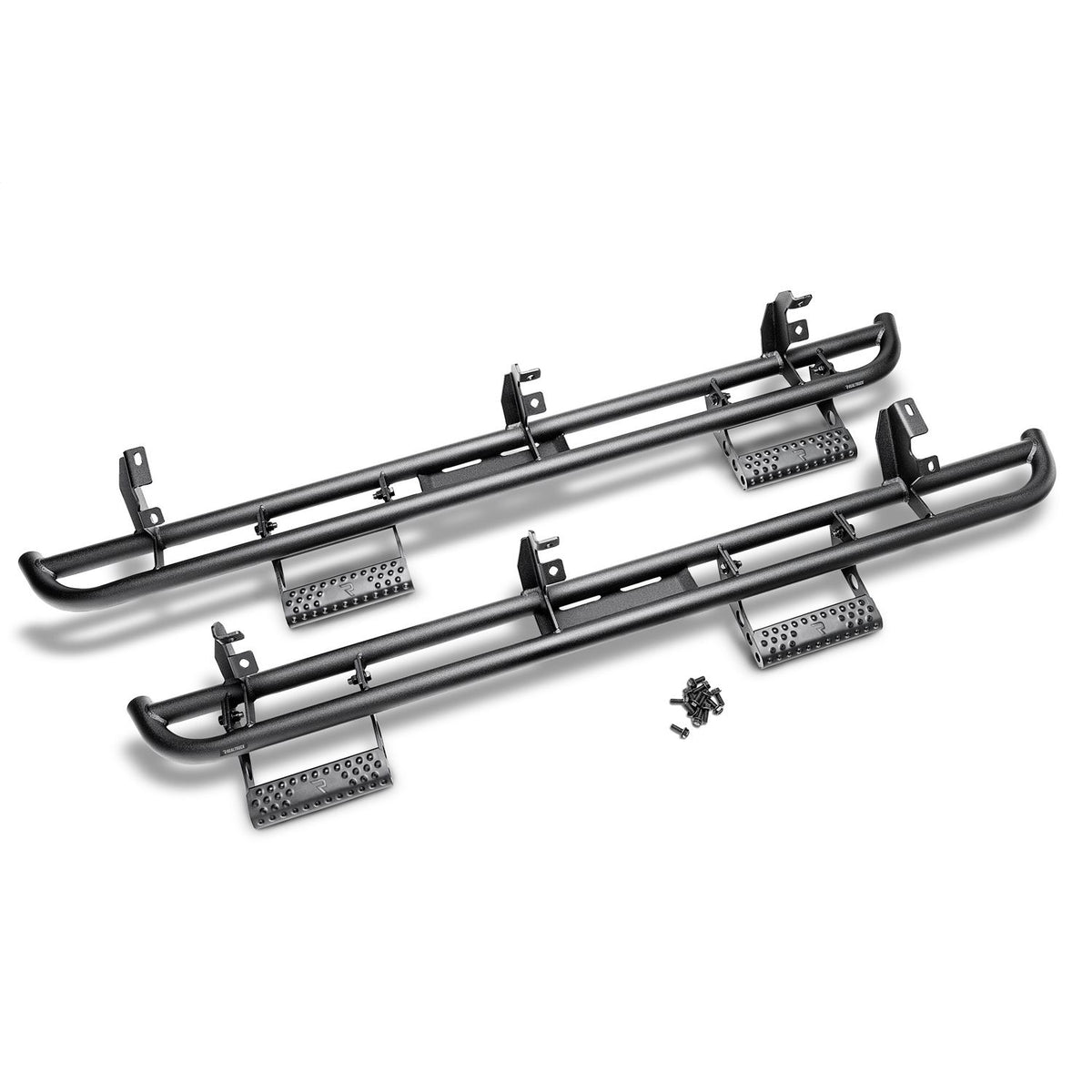 N-FAB J074RKRS4 RKR Step Sys-Full Len-07-18 for JK 4Dr-TX Blk