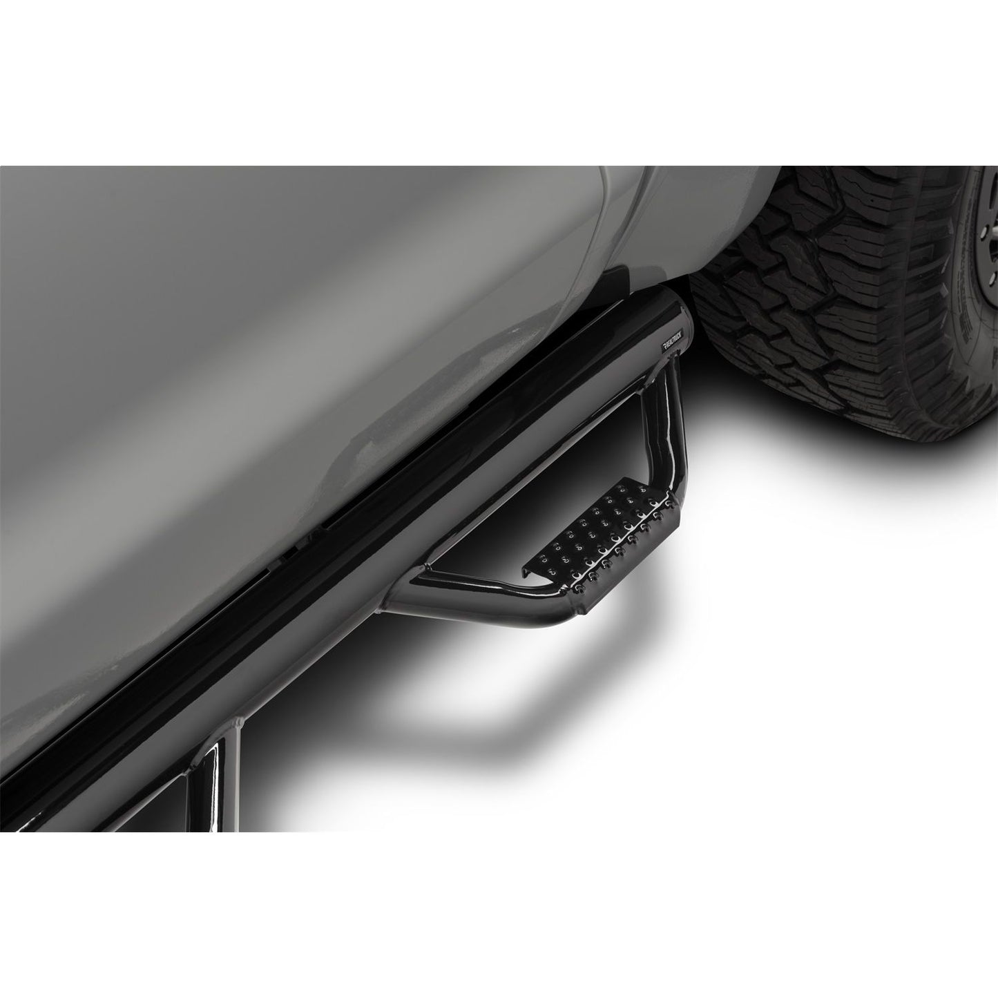 N-Fab | Nerf Step-Cab Len (2 Stps)-99-16 F250/350/450/550 Crew-Gloss Blk | F9984CC