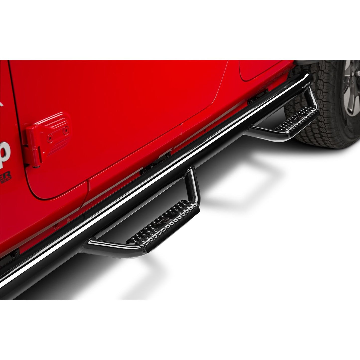 N-Fab | Nerf Step-W2W (2 Stps)-07-18 Wrangler JK 4Dr-Gloss Blk | J0764-GB