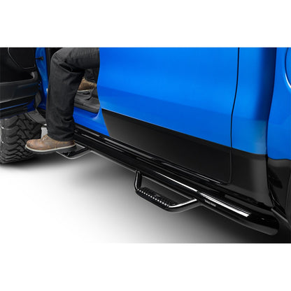N-FAB D1980CC Nerf Step-Cab Len-19-24 for Ram 1500 Crew-Gloss Blk