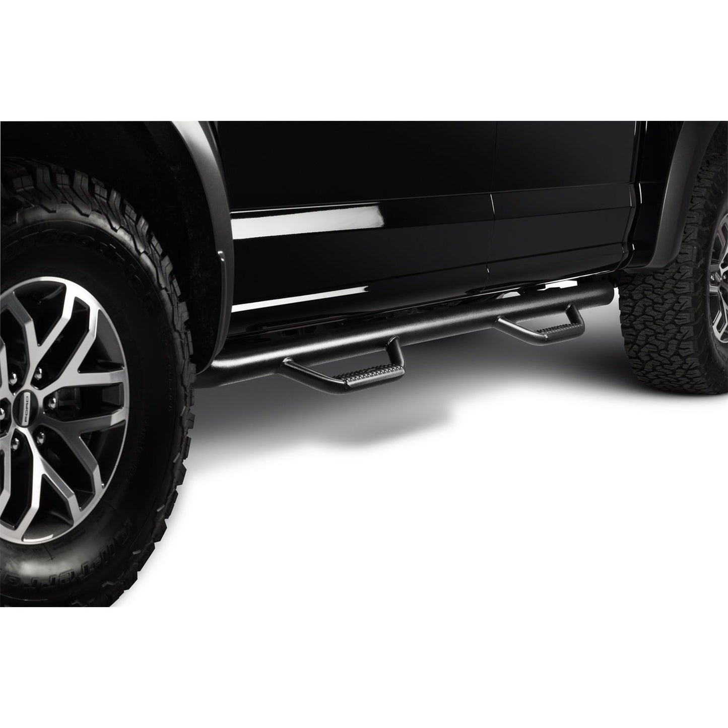 N-Fab | Nerf Step-Cab Len (2 Stps)-15-24 F150/17-24 Raptor SuperCrew-TX Blk | F1585CC-TX