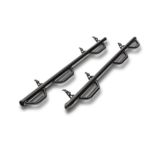 N-Fab | Nerf Step-W2W w/Bed Acs (3 Stps)-19 (New Body)-24 Silv/Sierra 6ft.6in.Dbl-TXBlk | C1992QC-6-TX