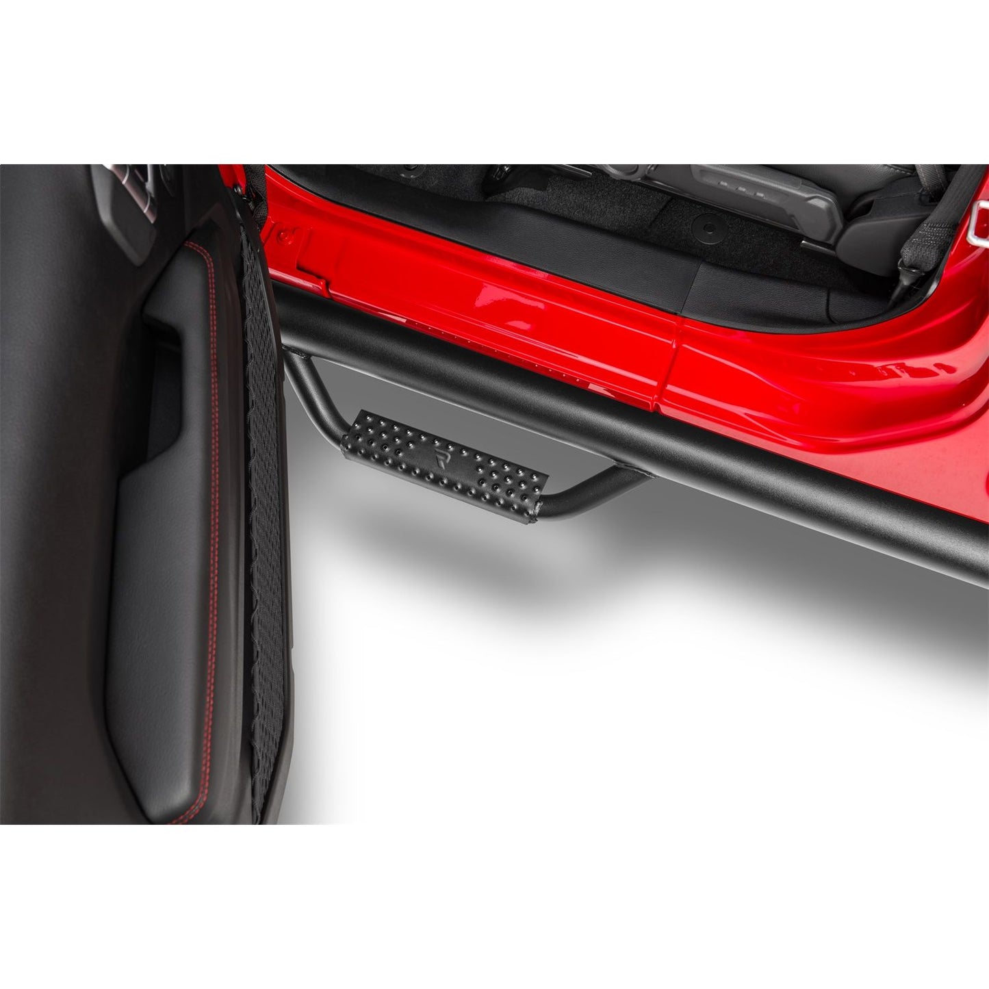 N-Fab | Nerf Step-W2W (2 Stps)-07-18 Wrangler JK 4Dr-TX Blk | J0764